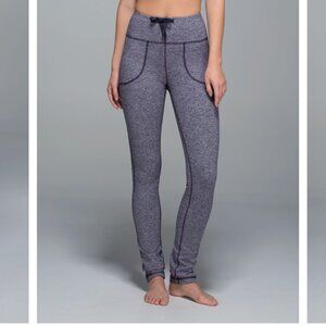 Lululemon Skinny Will Pant Women's Size 8 Medium Heathered Grape Fold Waistband